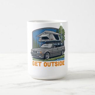 Ga naar buiten BMW E34 Touring T-Shirt | E34 Wagon Koffiemok