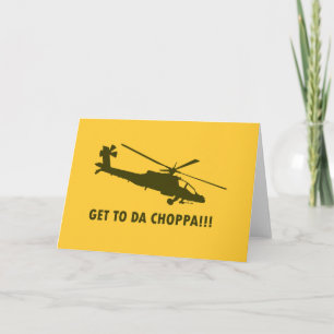 Ga naar Da Choppa!! Feestdagen Kaart