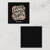 Ga naar de Cool Tants Club Funny Oversized Graphic Vierkante Visitekaartje (Voorkant / Achterkant)