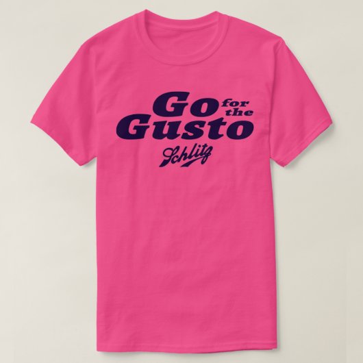 Ga naar de Gusto Schlitz Beer T-shirt (Design voorkant)