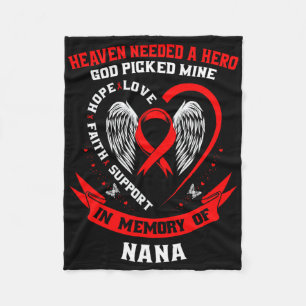 Ga naar de hemel Rode lucht nodigde een held God k Fleece Deken