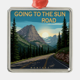 Ga naar de Sun Road Montana Landscape Metalen Ornament