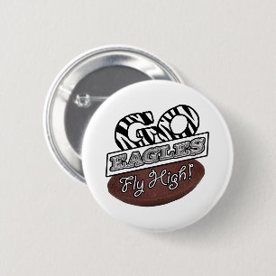 GA NAAR EAGLES! RONDE BUTTON 5,7 CM