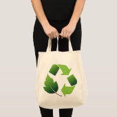 Ga naar groen milieu tote bag (Voorkant (product))