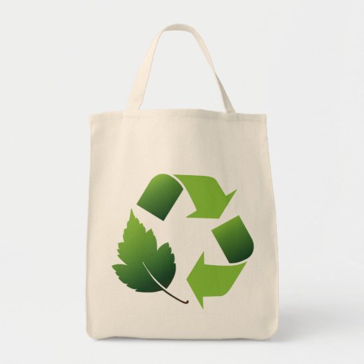 Ga naar groen milieu tote bag (Voorkant)