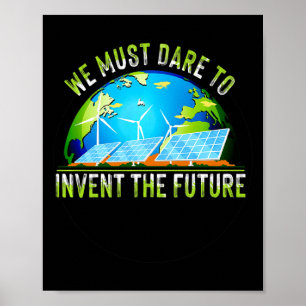 Ga naar Groene Aarde Dag Hernieuwbare Energie Zon Poster