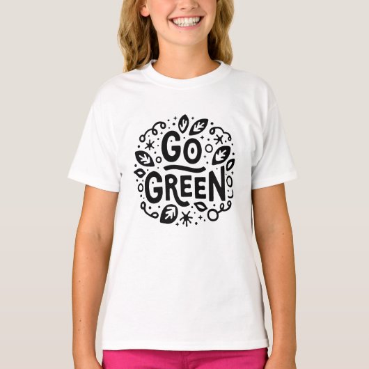 Ga naar groene ecologie quotes t-shirt (Voorkant)