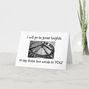 GA NAAR GROTE HOOGTEN OM GELUKKIGE VERJAARDAG TE Z KAART