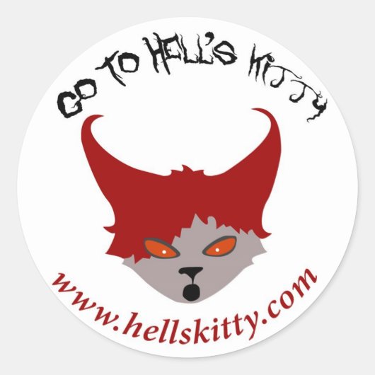 Ga naar Hell's Kat Sticker (Voorkant)