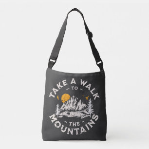 Ga naar het buitenavontuur van de bergen crossbody tas