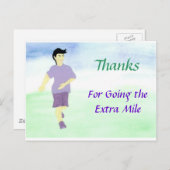 Ga naar het Extra Mile Briefkaart (Voorkant / Achterkant)