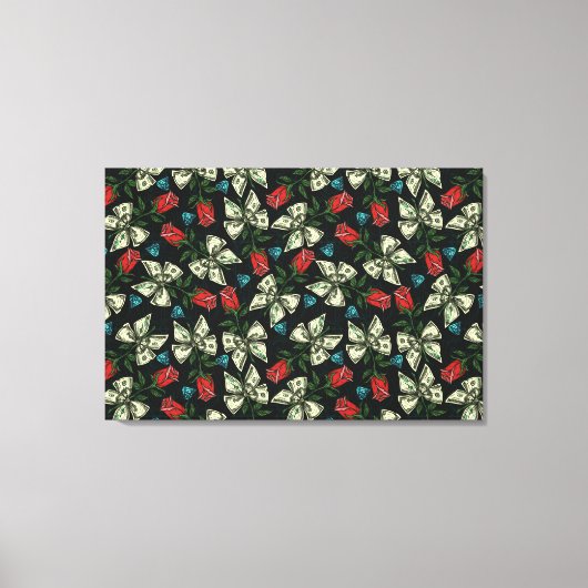 Ga naar het geld canvas print (Voorkant)