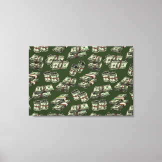 Ga naar het geld canvas print