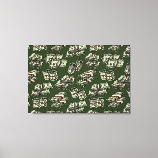 Ga naar het geld canvas print (Voorkant)