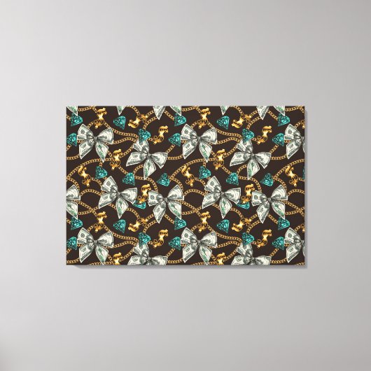 Ga naar het geld canvas print (Voorkant)