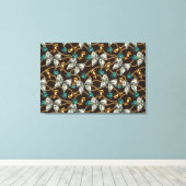 Ga naar het geld canvas print (Insitu (Houten vloer))