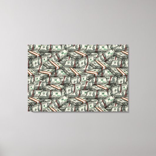 Ga naar het geld canvas print (Voorkant)