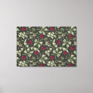 Ga naar het geld canvas print