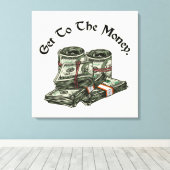 Ga naar het geld canvasprint canvas afdruk (Insitu (Houten vloer))