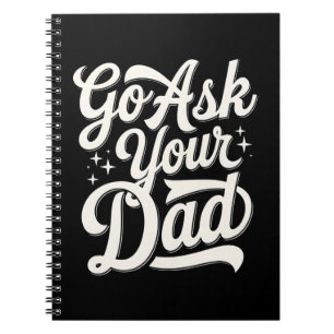 Ga naar je vader Grappige moeder Moederdag Vintage Notitieboek