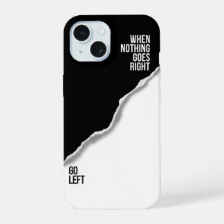 Ga naar links - Vetgedrukte Motivatie iPhone-hoes iPhone 15 Hoesje