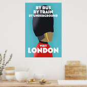 Ga naar London Art print. Poster (Keuken)