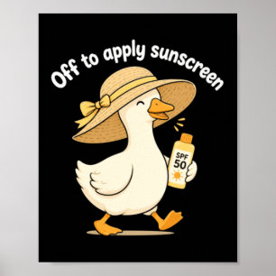 Ga naar ontwerp voor het aanbrengen van zonnebrand poster