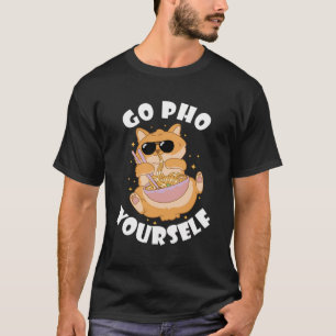 Ga naar Pho Cat Pho Bowl Vietnamees Food Pho Noodl T-shirt