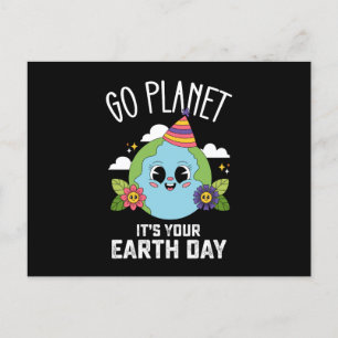 Ga naar Planeet Het is je Aarde Dag Grappige Verja Briefkaart