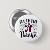 Ga naar Pointe Ballet Dancer Ballerina Ronde Button 5,7 Cm (Voorkant /achterkant)