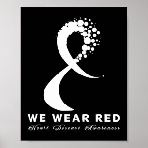 Ga naar Rood in februari Hartziekte bewustzijn Gez Poster