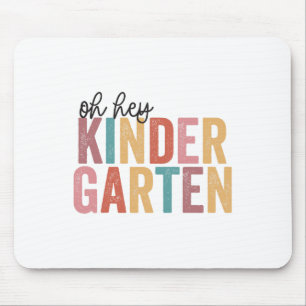 Ga naar school Leraar op Hey Kindergarten Muismat