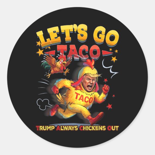 Ga naar Taco 30 Ronde Sticker (Voorkant)