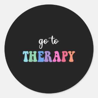 Ga naar Therapie Zelfzorg Geestelijke Gezondheid B Ronde Sticker