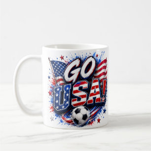 Ga naar USA Patriotische Voetbal Fan Mok Amerika