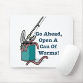 Ga naar voren, open een blik van Worms Mousepad Muismat (Met muis)