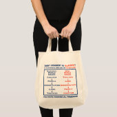 Ga niet akkoord met Bag Tote Bag (Voorkant (product))