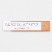 "GA NIET IN!" Deurteken Deurbordje (Voorkant)