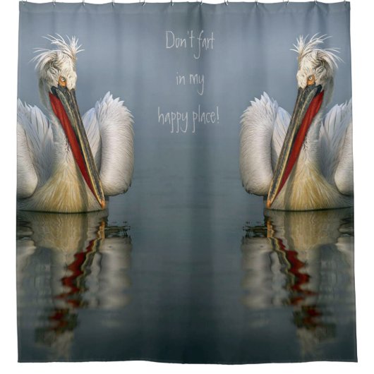 Ga niet in m'n gelukkige plaats. Shower Curtain Douchegordijn (Voorkant)