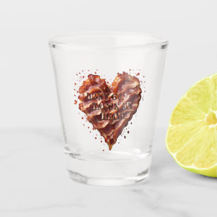 Ga niet op mijn hart, grappig shot glas