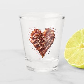 Ga niet op mijn hart, grappig shot glas