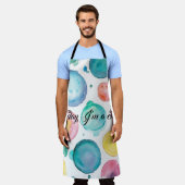 Ga niet voor op de  kleuren schort (Gedragen)