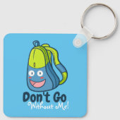  ga niet zonder mij sleutelhanger (Achterkant)