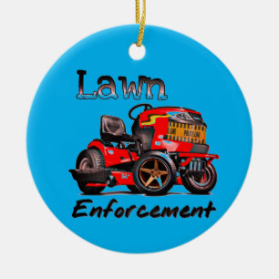 Ga nu van m'n gras af keramisch ornament