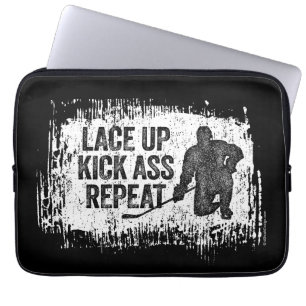 Ga omhoog. Herhaal. (hockey) Laptop Sleeve