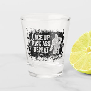 Ga omhoog. Herhaal. (hockey) Shot Glas