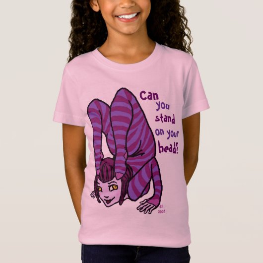 Ga op je hoofd staan. t-shirt (Voorkant)