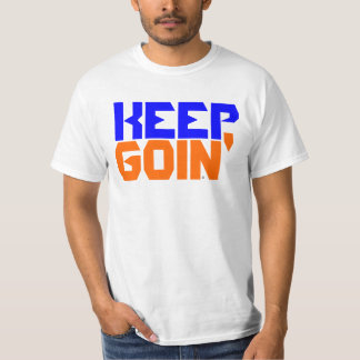 Ga oranje door&blauw t-shirt