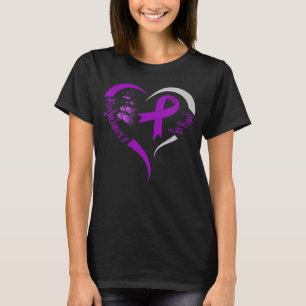 ga paarse Alzheimer-bewustzijnscentrum T-shirt
