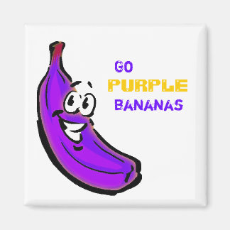 Ga paarse bananen! magneet